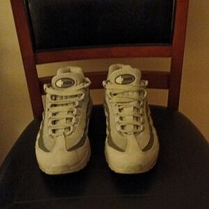 Nike Air Max Gray and White Athletic Shoes